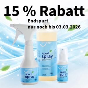 Februar Aktion - sport spray - 15% Rabatt